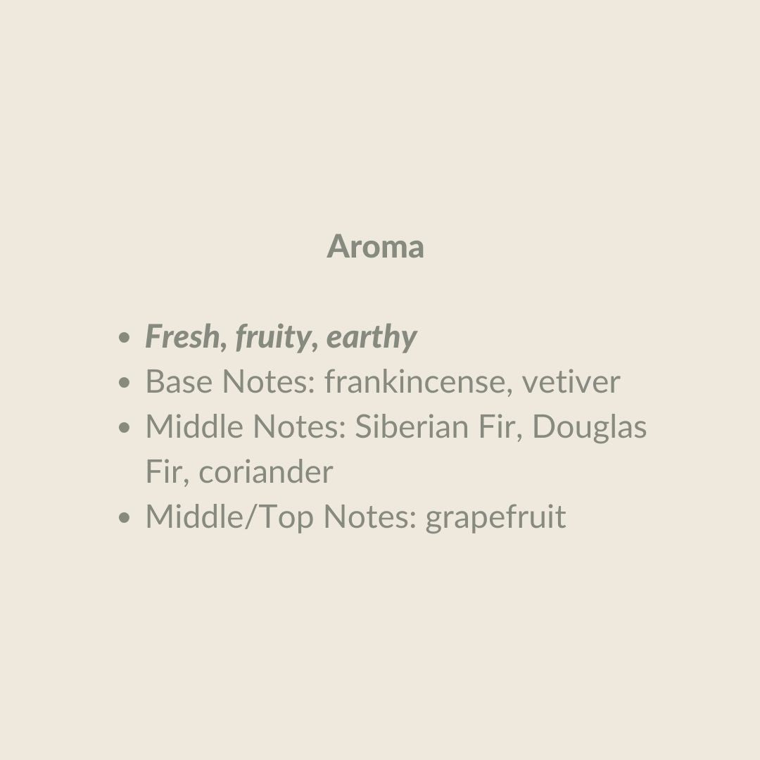 fresh fruity and earthy aroma