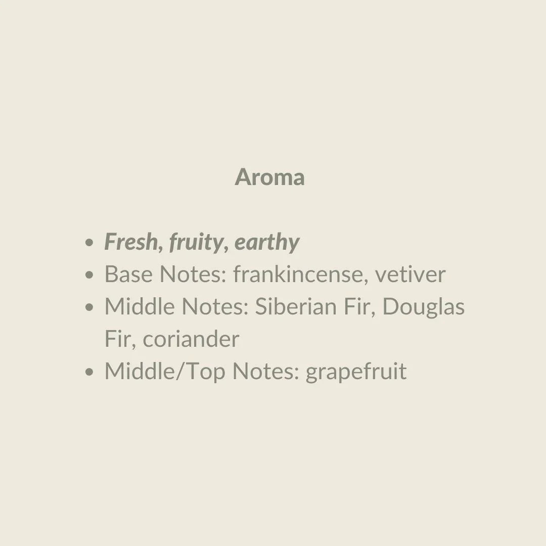 fresh fruity and earthy aroma