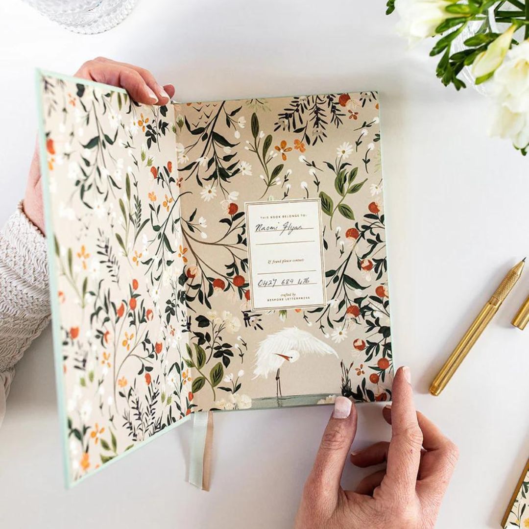 inside cover of sea mist journal