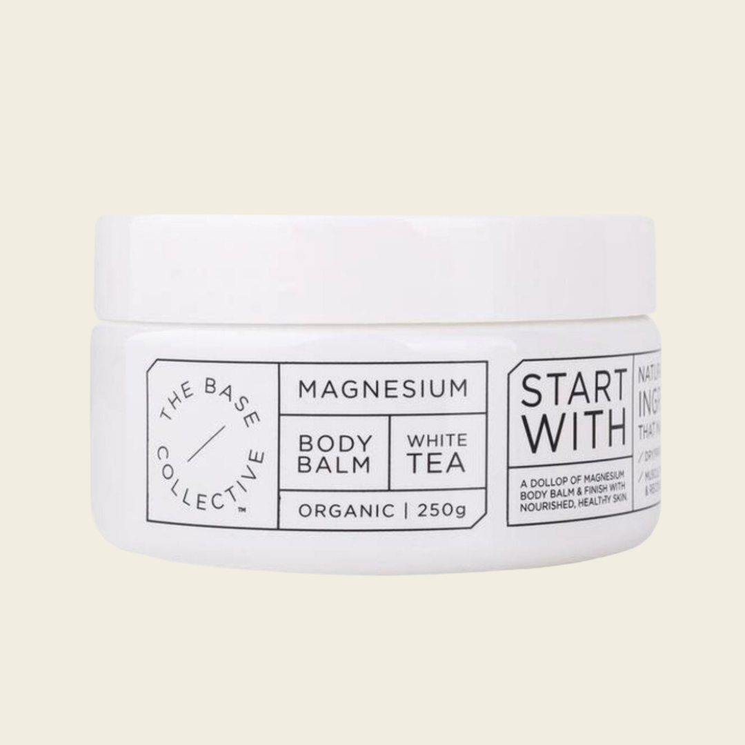 The Base Collective Magnesium and White Tea Body Balm 250gm
