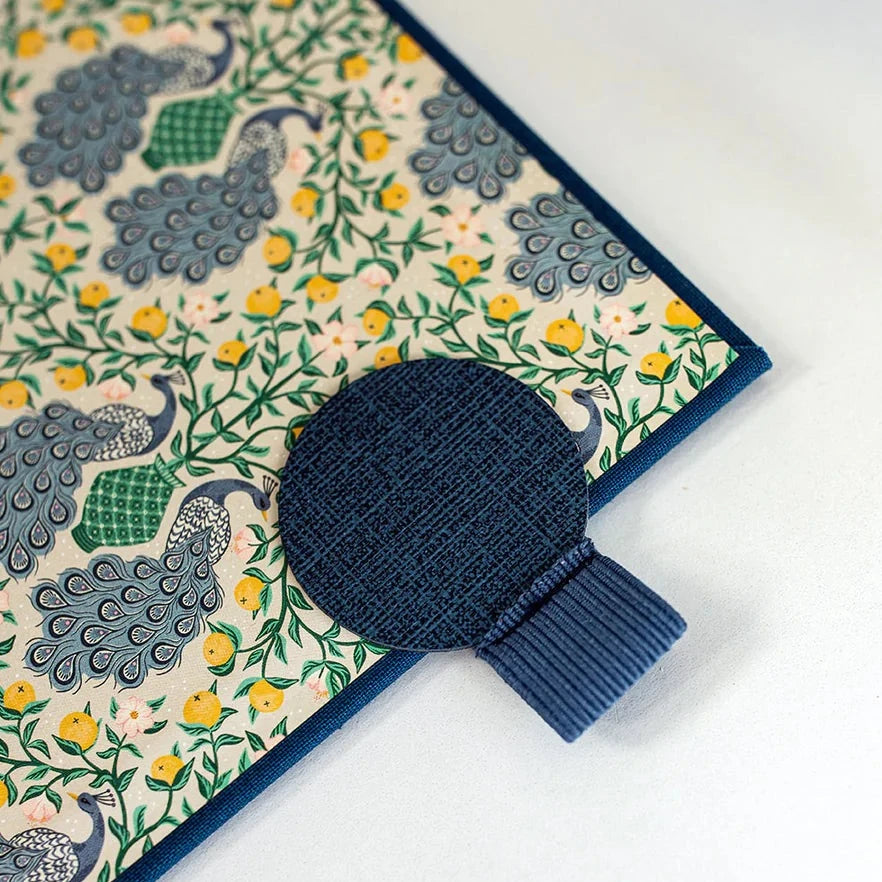 navy pen loop inside journal