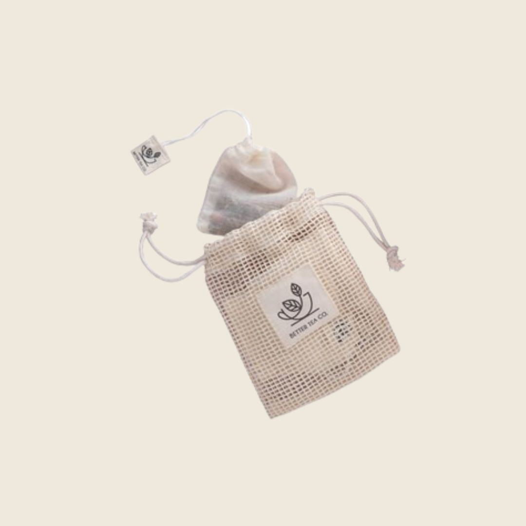 Better Tea 5 x Reusable Organic Cotton Tea Bags